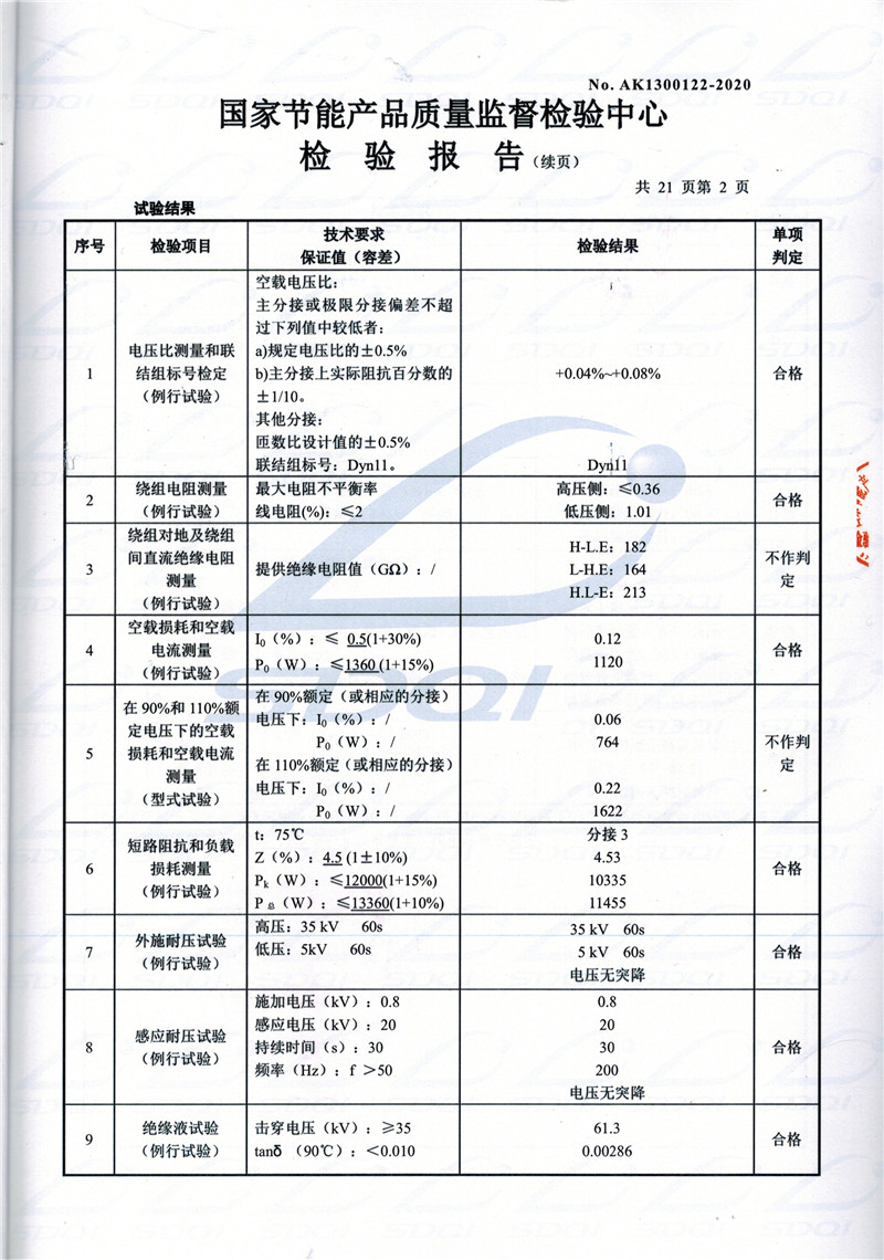 高低压试验报告-S11-1250木里木里木里油浸式变压器-2.jpg